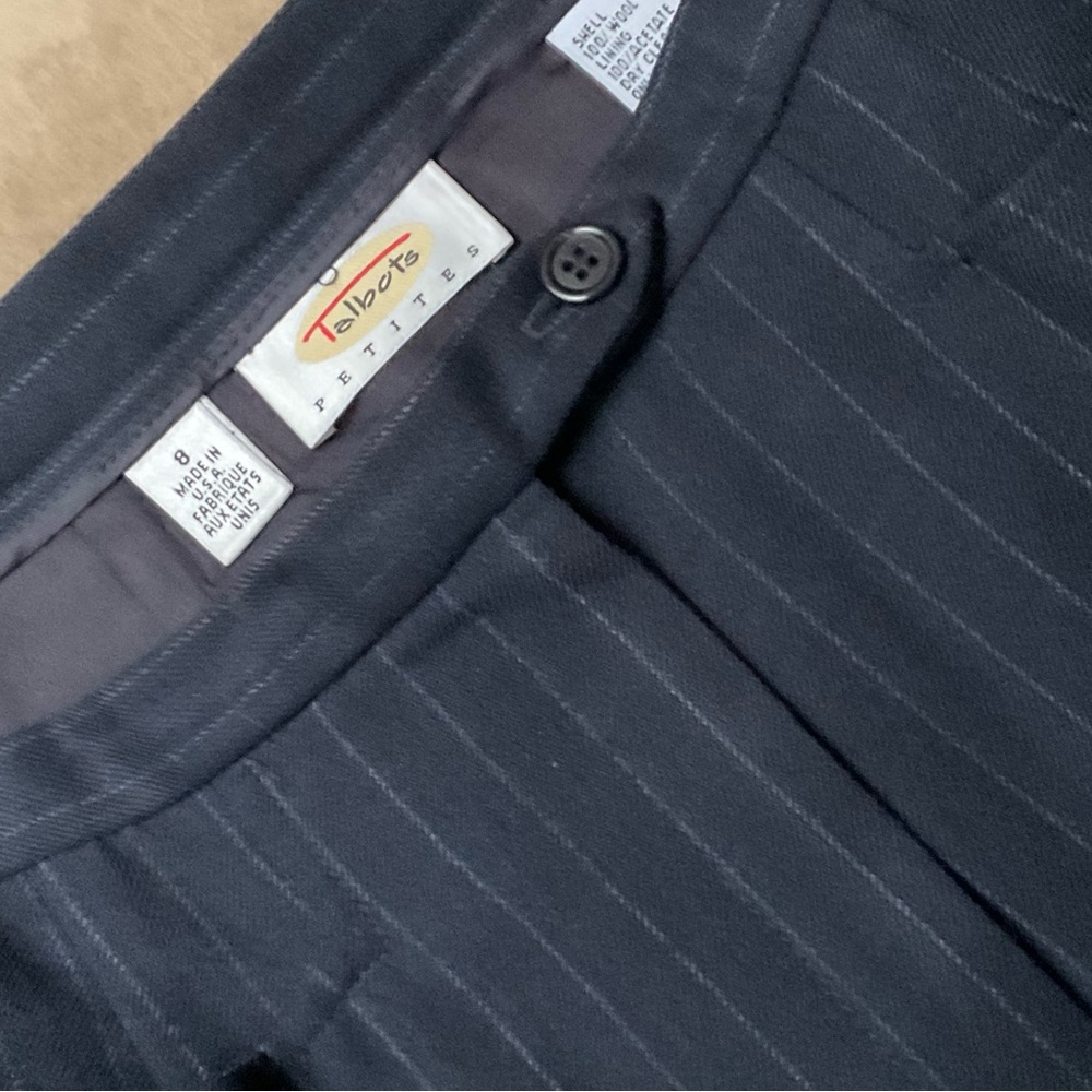 Wool lined pin striped skirt. Hardly worn and in perfect condition!